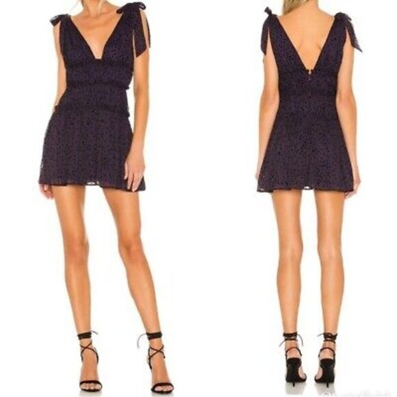 COPY - Majorelle Emmalyn Midnight Purple Stars Mini Dress XXS Revolve. - Picture 1 of 5